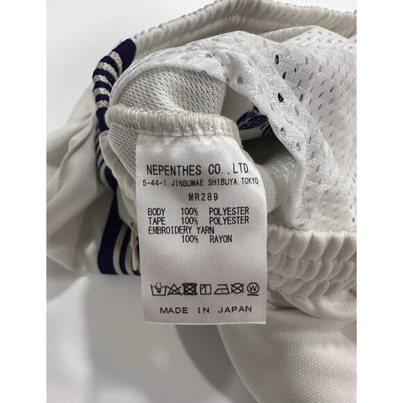 Needles Zipped Track Pant - Poly Smooth A-Ice White Small - Picture 6 of 7